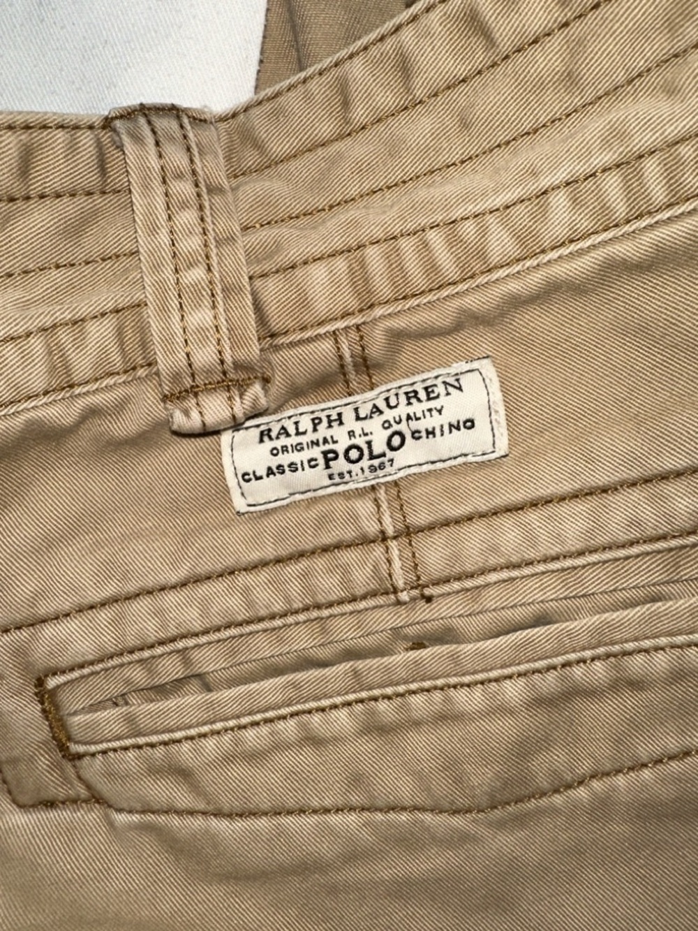Ralph Lauren Khaki Polo Classic Cargo Shorts
